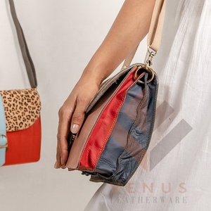 New Western Style Recycled Leather Bags Multi Color Handmade <b>Shoulder</b> <b>Sling</b> bag For Women's Use - Product Image 5