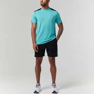 Meilleure vente Ensemble t-shirt et short en éponge deux pièces décontracté et respirant avec logo personnalisé pour hommes à bas prix quantité minimale de commande pour l'été - Product Image 6
