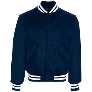 Men's Varsity <b>Jacket</b> Genuine <b>Leather</b> Sleeve and Wool Blend Letterman <b>Boys</b> College Varsity <b>Jackets</b> XS-5XL Holloway - Product Image 5
