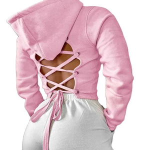Sudaderas con capucha con logotipo personalizado de alta calidad para mujer Bordado en blanco Mujeres de buena calidad en diferentes colores y estilos Sudaderas con capucha - Product Image 1