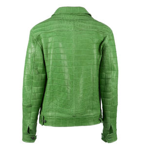 Chaqueta Casual para Hombre con Logotipo Frontal en Cuero Transpirable, Cuello Alto, Lona de Alta Calidad, Resistente al Viento y Antibacteriana para Invierno - Product Image 2