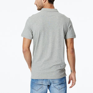 เสื้อกอล์ฟตามสั่งเสื้อยืดผ้าคอตตอนเสื้อยืดโปโลแห้งเร็วเสื้อโปโลสีพื้นสำหรับผู้ชาย - Product Image 5