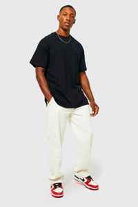 T-shirts personnalisés en coton 100% épais pour hommes Style Streetwear surdimensionné à épaules tombantes 260 grammes tissé livraison directe t-shirt vierge - Product Image 2