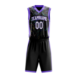 Mew designs Dye Sublimation Sky Blue Kids Boys Fashion New Children's Sublimated Basketball Uniform - Product Image 1