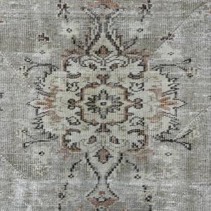 4.7x7.7 ft Turkish Area Rug, Vintage <b>Brown</b> Polka dot Rug - Product Image 3