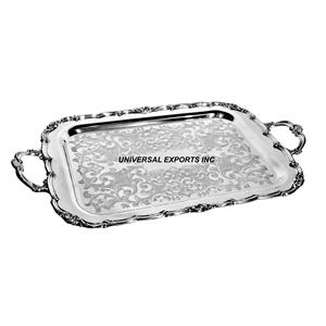 Bandeja de Chocolate con Forma Rectangular Hecha a Mano con Acabado en Plata, Bandeja de Chocolate Decorativa de Metal Ecológica, Nueva Bandeja de Chocolate - Product Image 6