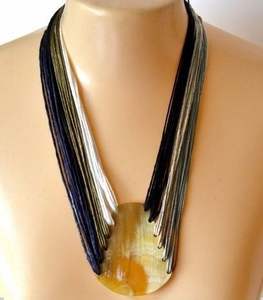 สินค้ามาใหม่สร้อยคอเขาควายวัวผู้หญิงเครื่องประดับขัดกระดูกสไตล์สัตว์ดีไซน์ธรรมชาติลูกปัดสำหรับของขวัญแต่งงาน - Product Image 6