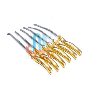 ชุดเครื่องมือผ่าตัดแบบยกของ OldMed Instruments คุณภาพเยอรมัน เกรดทางการแพทย์ ทำจากเหล็กกล้าไร้สนิม 6 ชิ้น ใช้ซ้ำได้ ฆ่าเชื้อได้ด้วยหม้อนึ่งความดัน ด้ามจับสีทอง - Product Image 5