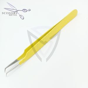 Conception personnalisée Vente en gros Extension de cils Pince à épiler Nano Grip Antidérapant Léger Faux cils Pince à épiler ciseaux métaux - Product Image 3