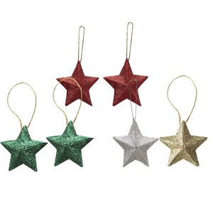 Guirnalda de estrella plateada con purpurina, boda brillante, Navidad, fiesta de Ramadán, evento, decoración para habitación de Baby Shower, accesorio para fiesta - Product Image 3