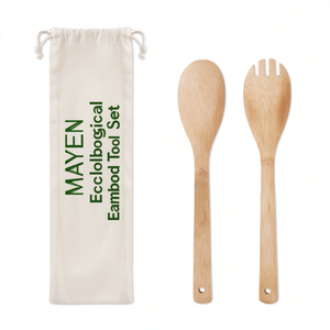Juego de Utensilios para Ensalada de Bambú Ecológico MAYEN - Accesorios Ecológicos - Product Image 2
