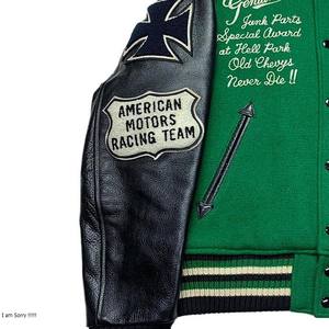 เสื้อแจ็คเก็ตสำหรับผู้ชาย แจ็คเก็ตฤดูหนาวแบบใหม่สำหรับผู้ชายและผู้หญิง ระบายอากาศได้ดี ไซส์ใหญ่ ติดกระดุม แจ็คเก็ตสไตล์นักศึกษา แจ็คเก็ตเบสบอลแบบกำหนดเอง แจ็คเก็ตวาร์ซิตี้ - Product Image 6