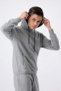 Chándal sólido gris a la moda para hombre, chándal con logotipo personalizado, ropa de entrenamiento, chándales de nailon personalizados para hombre - Product Image 2