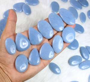 ที่มีคุณภาพที่ดีที่สุดทำด้วยมือสูงขัดหลวมจำนวนมากของอัญมณี angelite ธรรมชาติรูปร่างผสมสำหรับเครื่องประดับจี้ขายส่ง - Product Image 5