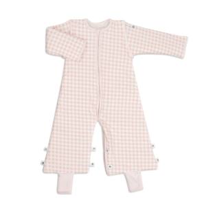 Pyjama pour bébés filles Mod. Pyjama rose Vichy pour bébé - Product Image 1