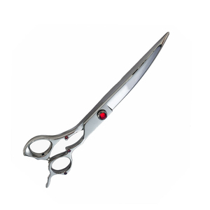 Ciseaux à poils d'animaux en gros avec lames courbes et tranchantes fabriqués avec des ciseaux de toilettage à vis fantaisie en acier inoxydable - Product Image 2