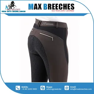 Pantalones de nailon para montar a caballo con asiento completo de nuevo diseño de fabricante indio con estampado de silicona proveedor directo - Product Image 3