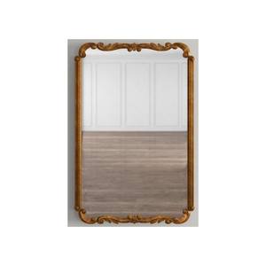 Miroir mural rectangulaire en bois sculpté, beauté naturelle et chaleur pour toute pièce, combinaison de style décoratif parfaite - Product Image 1