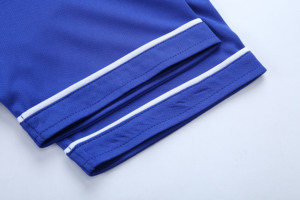 Royal Blue Ronpex International Baseball Jersey Short Sleeve <b>Button</b> Front Unisex Breathable Anti-Bacterial Moisture Wicking 100% - Product Image 3