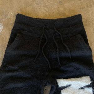 Custom OEM ODM Men Knitted Pants Trousers Winter Knitwear Loose Warm Casual High Waist Drawstring Cotton High Street Pants - Product Image 4