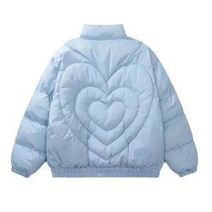 Veste à bulles estivale unisexe de haute qualité personnalisée 2025, logo sur le devant, col mandarin, doublure en coton - Product Image 1