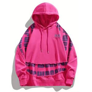 Nouveau sweat à capuche en éponge française 100% coton pour hommes fait sur mesure avec logo imprimé lettre et conception à capuche lourde coupe ample - Product Image 5