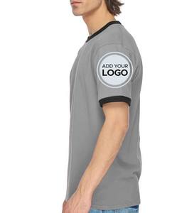 เสื้อยืดคอกลมแขนสั้นผ้าฝ้ายสำหรับผู้ชาย - Product Image 1