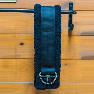 Nouvelle selle courte d'équitation à la mode avec sangles élastiques en fausse fourrure, équipement d'équitation - Product Image 4