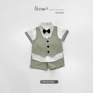 High Quality 3-Piece Formal Set for 1-7 Years Baby Boys New Arrival Summer Patterned Vest <b>Bow</b>-<b>Tie</b> Shirt Formal Baby Clothing - Product Image 4
