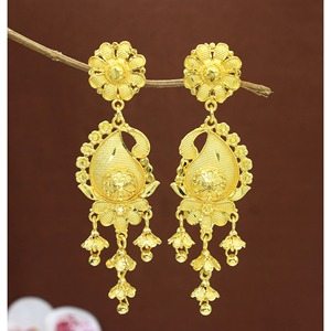 Gold Plated Designer Earring <b>for</b> Women New Indian Antique Earring Fashionable Earring Artificial Middle East Style Gift Jewelry - Product Image 4
