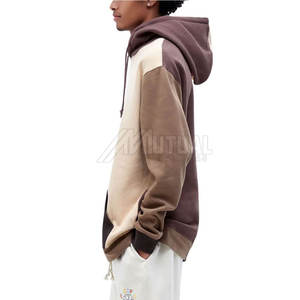 Sweats à capuche respirants de couleur unie pour hommes Conception personnalisée Utilisation en extérieur Sweats à capuche surdimensionnés pour hommes pour un ajustement confortable - Product Image 3