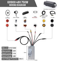 Kit de conversion de vélo électrique BAFANG 26" 27.5" 28" 29" 700C 750W 48V avec moteur à moyeu arrière et écran EKD01, en stock UE