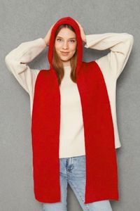 Bufanda con Capucha de Punto Texturizado Suave para Mujer, Cálida, Elegante y Cómoda, Estilo Otoño Invierno, Servicio ODM OEM - Product Image 6