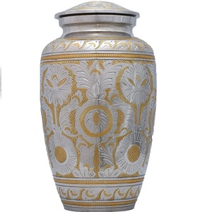 Produit le plus vendu avec des urnes en métal à bas prix en finition émaillée Urne de crémation pour hommes adultes femmes cendres cendres humaines - Product Image 3