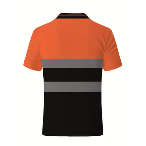 Camisetas Polo de Seguridad Reflectantes de Alta Visibilidad al por Mayor para Hombre, Logotipo Personalizado, Manga Corta, Camisetas Polo de Alta Visibilidad Personalizadas - Product Image 6