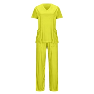 Customizable New Design Unisex Scrub Suit Medical Nursing Hospital Uniform Set Polyester/Cotton Twill Needle Detection Seamless - Product Image 3