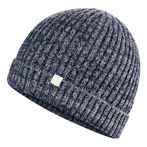 Vente en gros de bonnet à revers en coton de chanvre biologique bonnet d'hiver en tricot écologique durable logo personnalisé approvisionnement OEM - Product Image 3