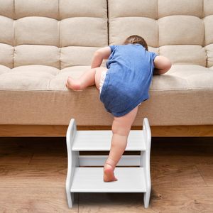 เก้าอี้ไม้มอนเตสซอรี่2ขั้นสำหรับเด็กหัดเดินเก้าอี้ช่วยในห้องครัวเก้าอี้สูงสำหรับรับประทานอาหารสำหรับเด็ก - Product Image 4