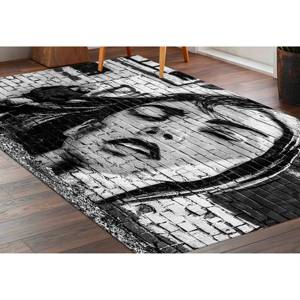 Alfombra Chenille Graffiti Girl: Alfombra Moderna Decorativa, Alfombra Estampada, Alfombra Suave con Pelo Largo - Product Image 4