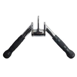Poignée de <span class=keywords><strong>poulie</strong></span> de gymnastique <span class=keywords><strong>Barre</strong></span> de <span class=keywords><strong>triceps</strong></span> <span class=keywords><strong>Barre</strong></span> de poussée Poignée en V Convient pour l'équipement de fitness à domicile - Product Image 1