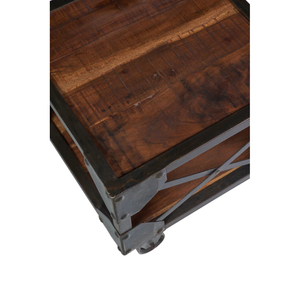 Table basse en bois massif de style industrialVintage meubles de salon de luxe meilleure maison ensemble de chambre à coucher centre de cuisine ensemble de restaurant - Product Image 6