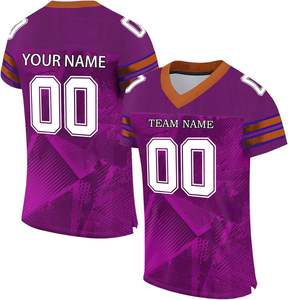 Usine personnalisée impression complète Streetwear américain rétro Football maillot de haute qualité Sublimation maille Boxy recadrée maillots de Football - Product Image 2