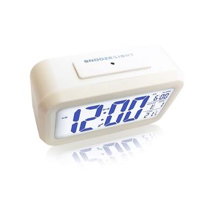 Réveil numérique en bambou avec calendrier, thermomètre et logo personnalisé pour le bureau - Product Image 5