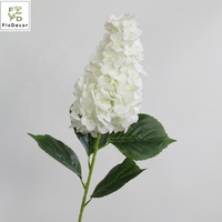 Großhandel Große Künstliche Turmförmige Realistische 80CM Einzelne Hortensienblüte für Weihnachts- und Erntedankfest-Dekoration