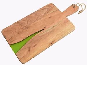 Tabla de madera con combinación epoxi para cortar verduras, producto de cocina, para restaurante y cocina, novedad - Product Image 3