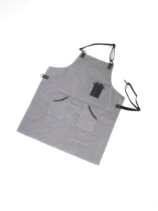 High Quality Custom Unisex Comfortable Leather Strap Washed Cotton Canvas Tool <b>Work</b> Kitchen Cooking Baking Chef <b>Aprons</b> - Product Image 2