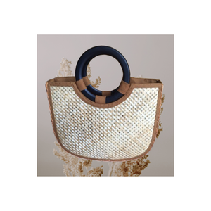 Bolso de mimbre ecológico para mujer, entrega rápida, diseños personalizados, artesanías hechas en Vietnam - Product Image 5