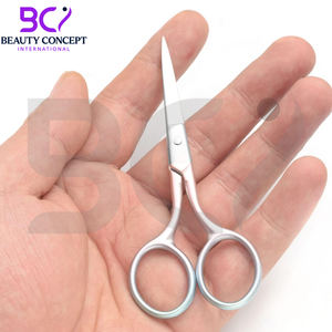 Soins personnels Ciseaux à ongles à cuticules en acier inoxydable pour l'épilation du visage et la coupe des sourcils Lame incurvée avec pointe pointue - Product Image 5