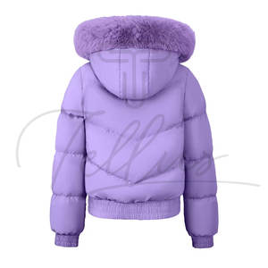 Vestes matelassées en toile à capuche unisexe, imperméables, logo personnalisé sur le devant, coupe ajustée, formelle, matelassée, pour l'extérieur, vêtements d'extérieur d'hiver - Product Image 6