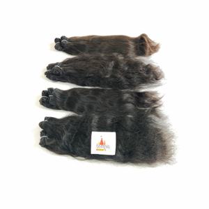 Venta al por mayor 100% Extensiones de Cabello Humano Indio Virgen sin Procesar Máquina Doble Trama Color Natural Suelto Estilo de Onda Profunda - Product Image 2